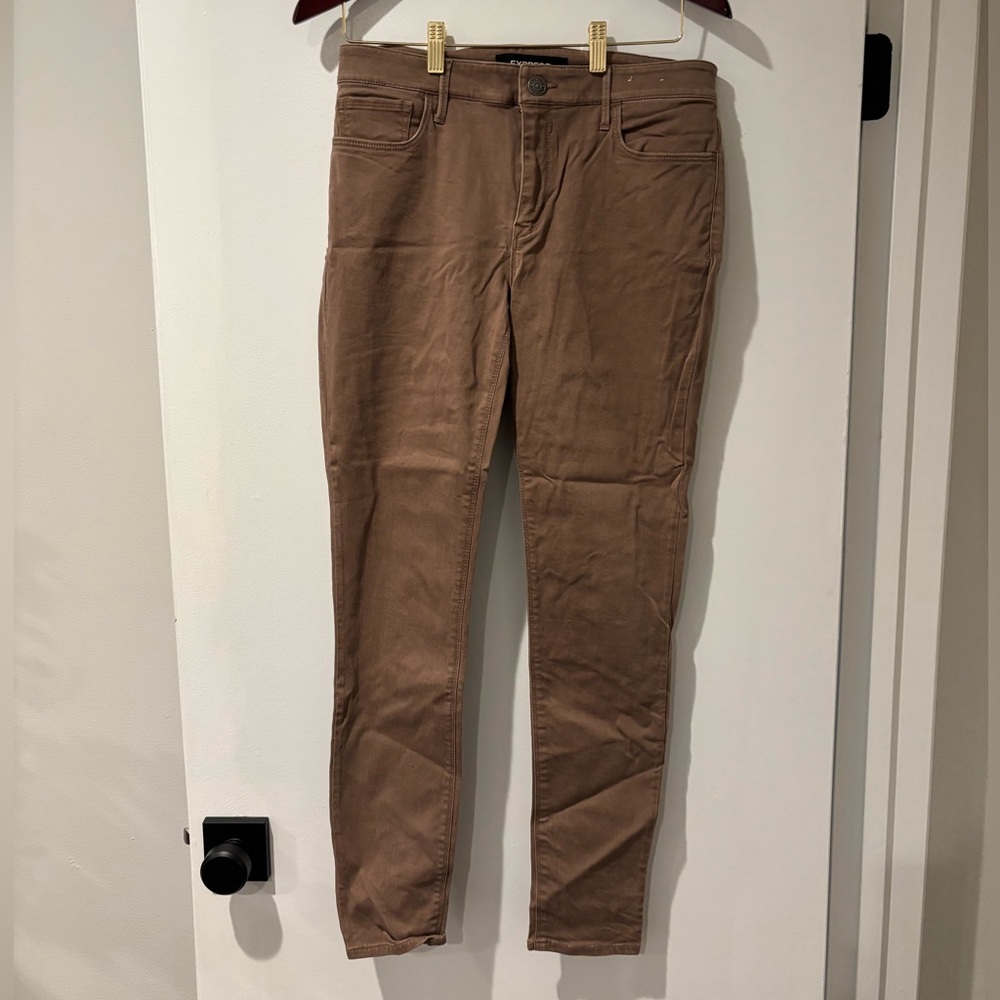 Express Women's Brown Skinny Jeans